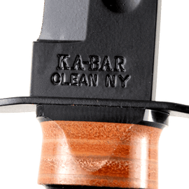 Ka Bar Usmc 7 Tactical Knife With Brown Leather Sheath